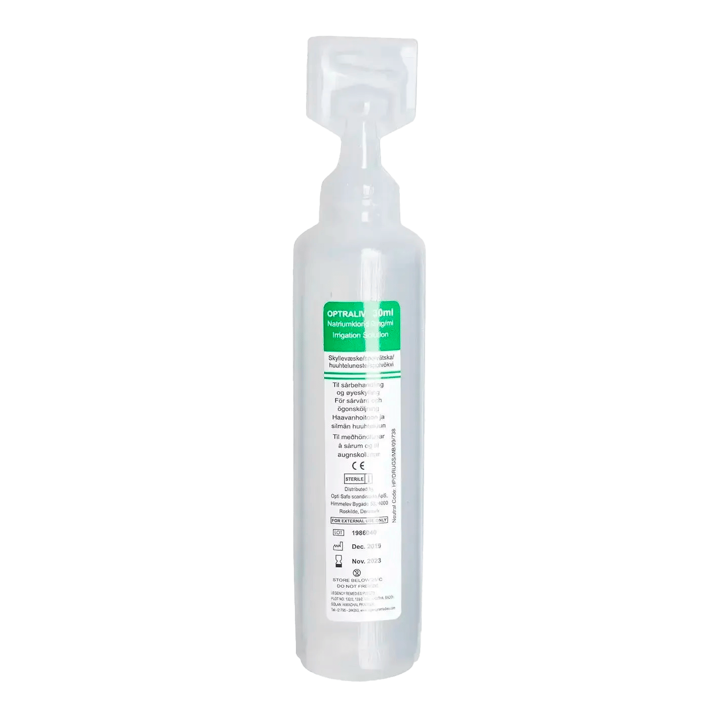 2432238 OS ØJENSKYLLEUDSTYR REFILL TIL TAVLE 20 FLASKER A 30 ML