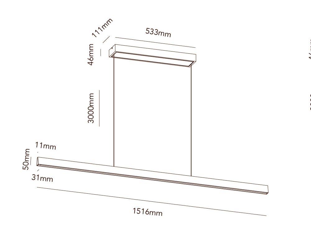 9146602 EDGE LINEAR S1500 PENDEL MESSING 4