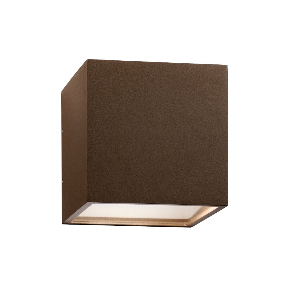 9146123 CUBE LED RUST VÆGLAMPE IP54 3000K