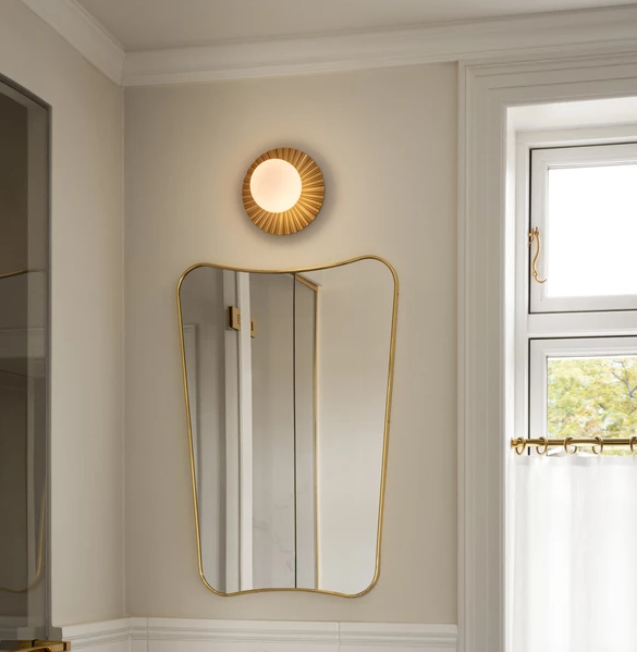 9145717 NUURA LIILA MUUSE SMALL VÆG LOFTLAMPE G9 NORDIC GOLD OPAL 1