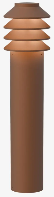 9146483 BYSTED GARDEN LANG LED 2700K CORTEN FARVE ANKER UDEN ADAPTOR
