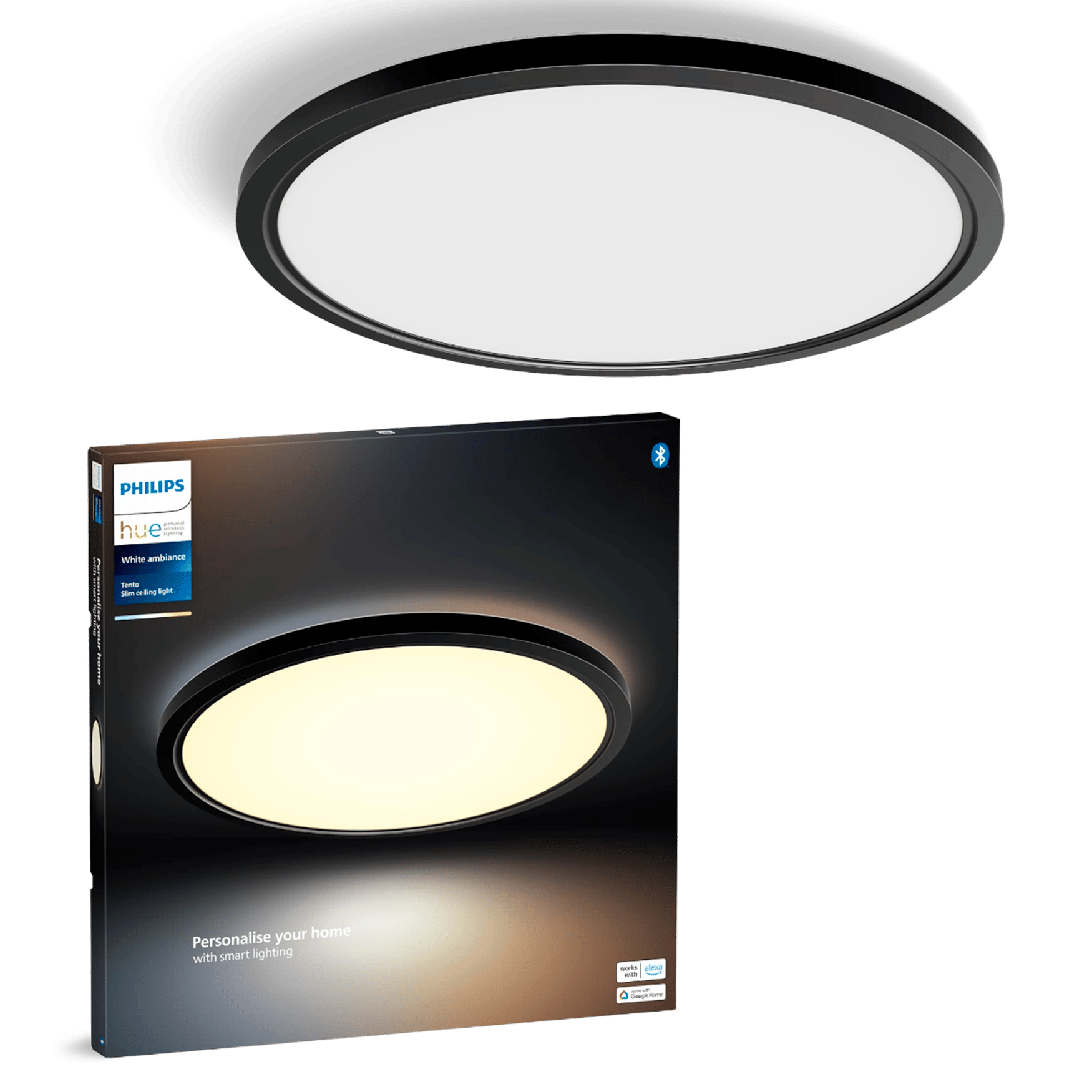 2422385 PHILIPS HUE TENTO WA SLIM HVID RUND PLAFOND XLARGE 1