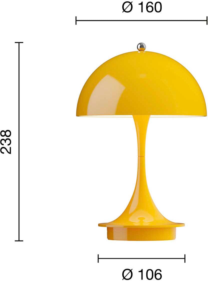 9146538 Panthella 160 Portable V3 Opaque Gul 2B