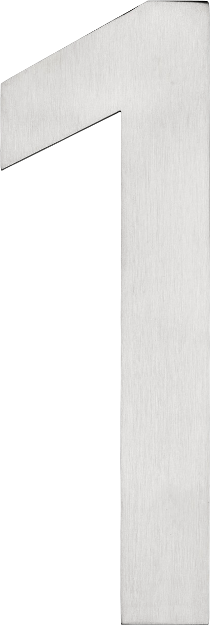 2340756 HABO HUSNUMMER 1 210MM RUSTFRI