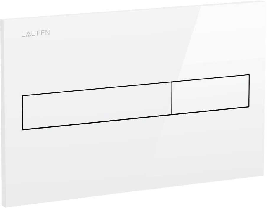 2148605 LAUFEN TRYKPLADE DOBBELTSKYL HVID