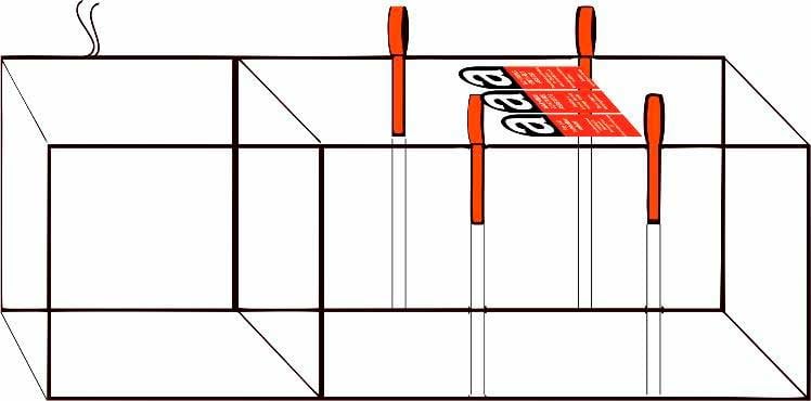 9146619 MC BIG BAG ASBEST 1000KG 120X120X100CM COATED SKØRT