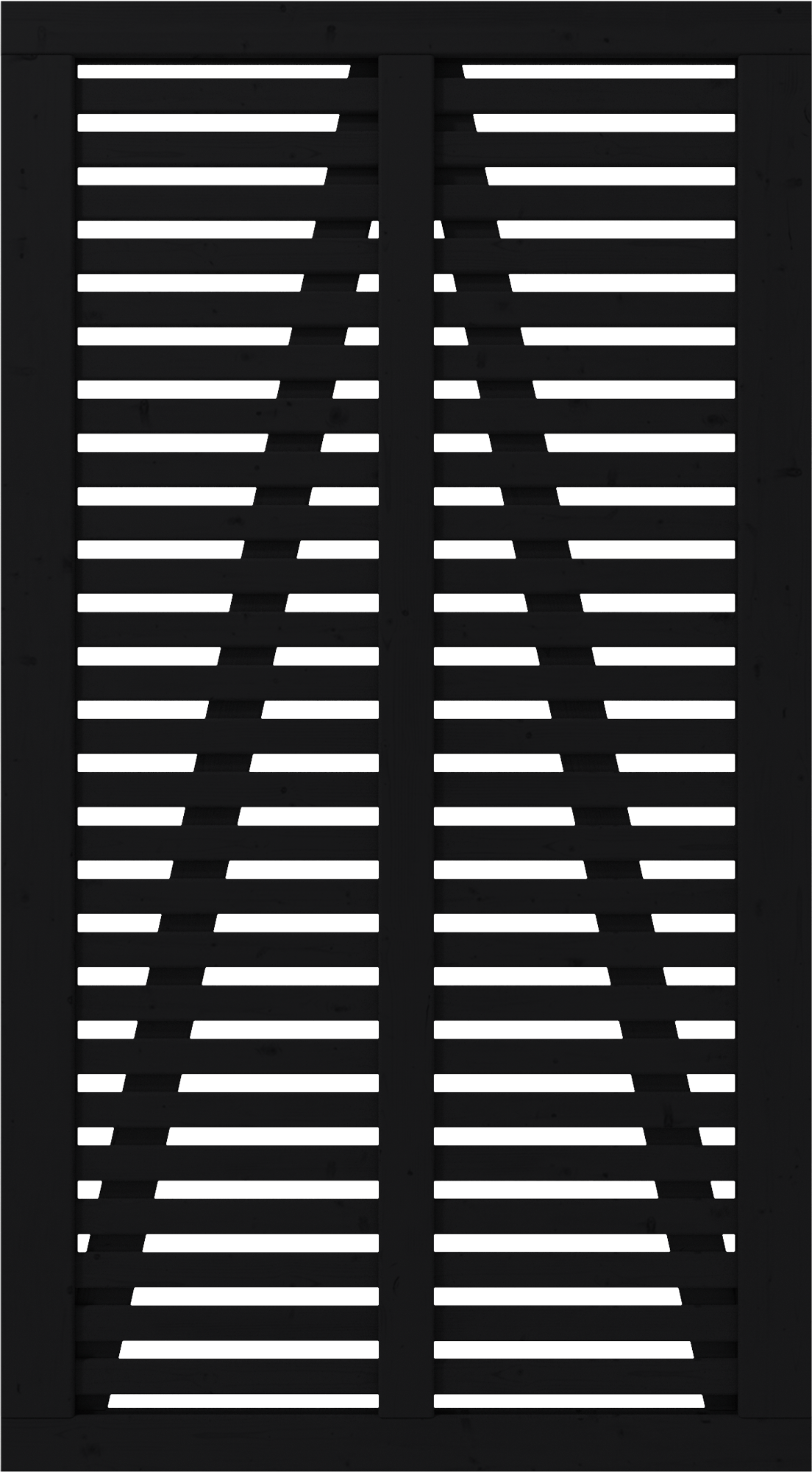 2392519 PLUS HARMONI ENKELTLÅGE SORT RAL 9005 100X180CM