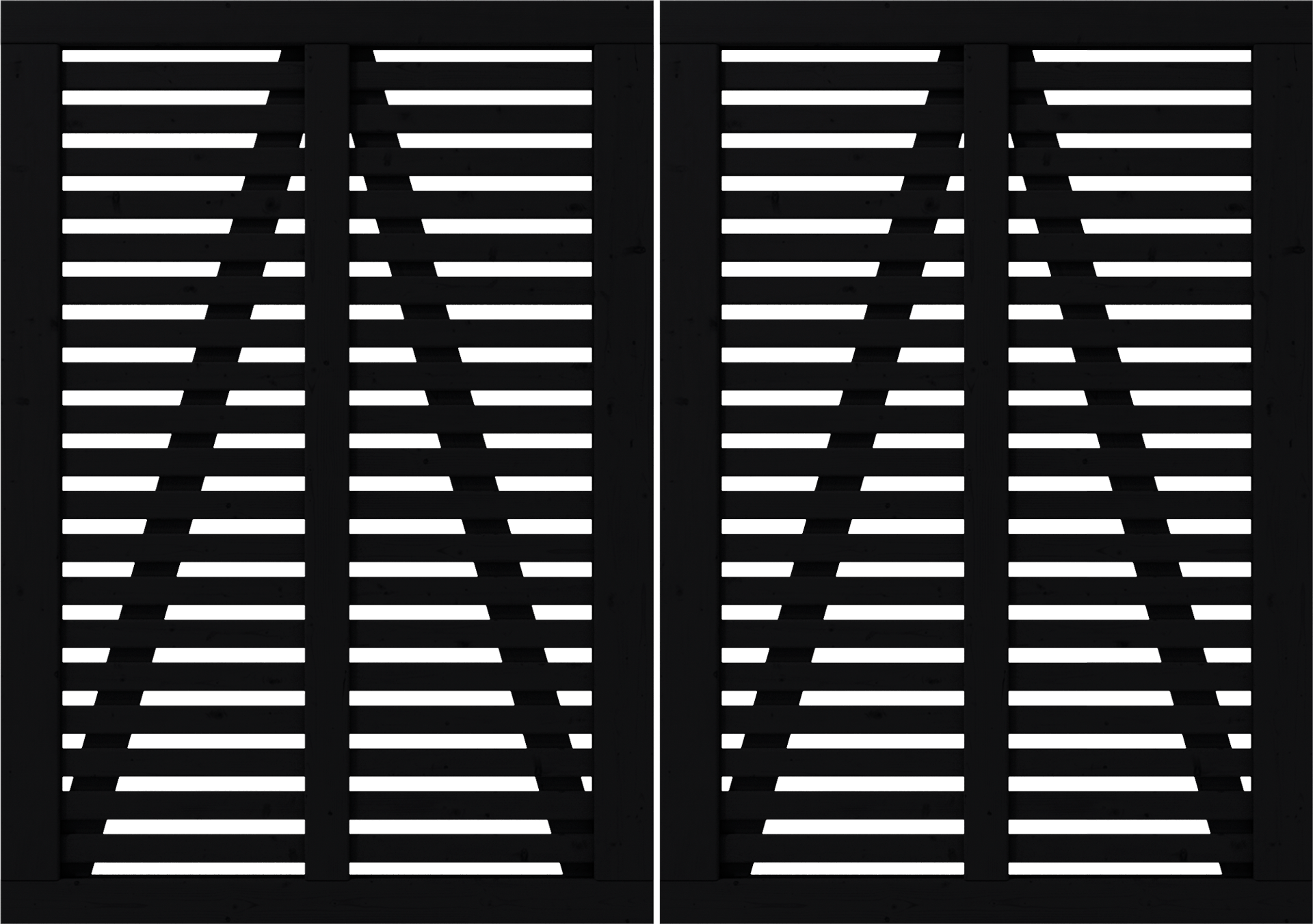 2392496 PLUS HARMONI DOBBELTLÅGE SORT RAL 9005 200X140CM