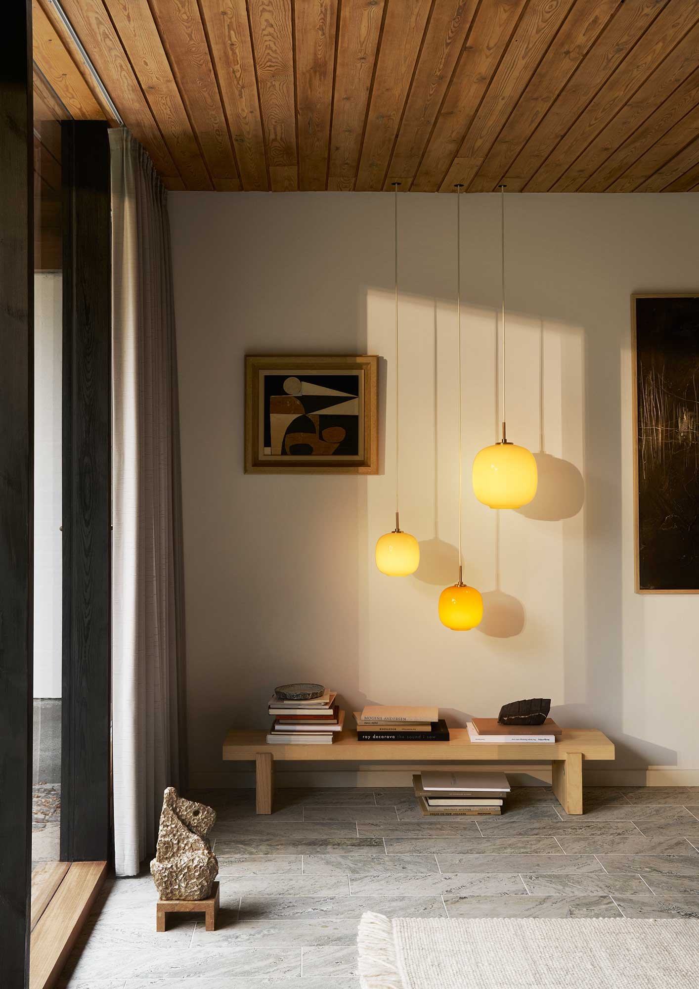 9146624 VL45 RADIOHUS PENDEL Ø250MM AMBER GLASS 5
