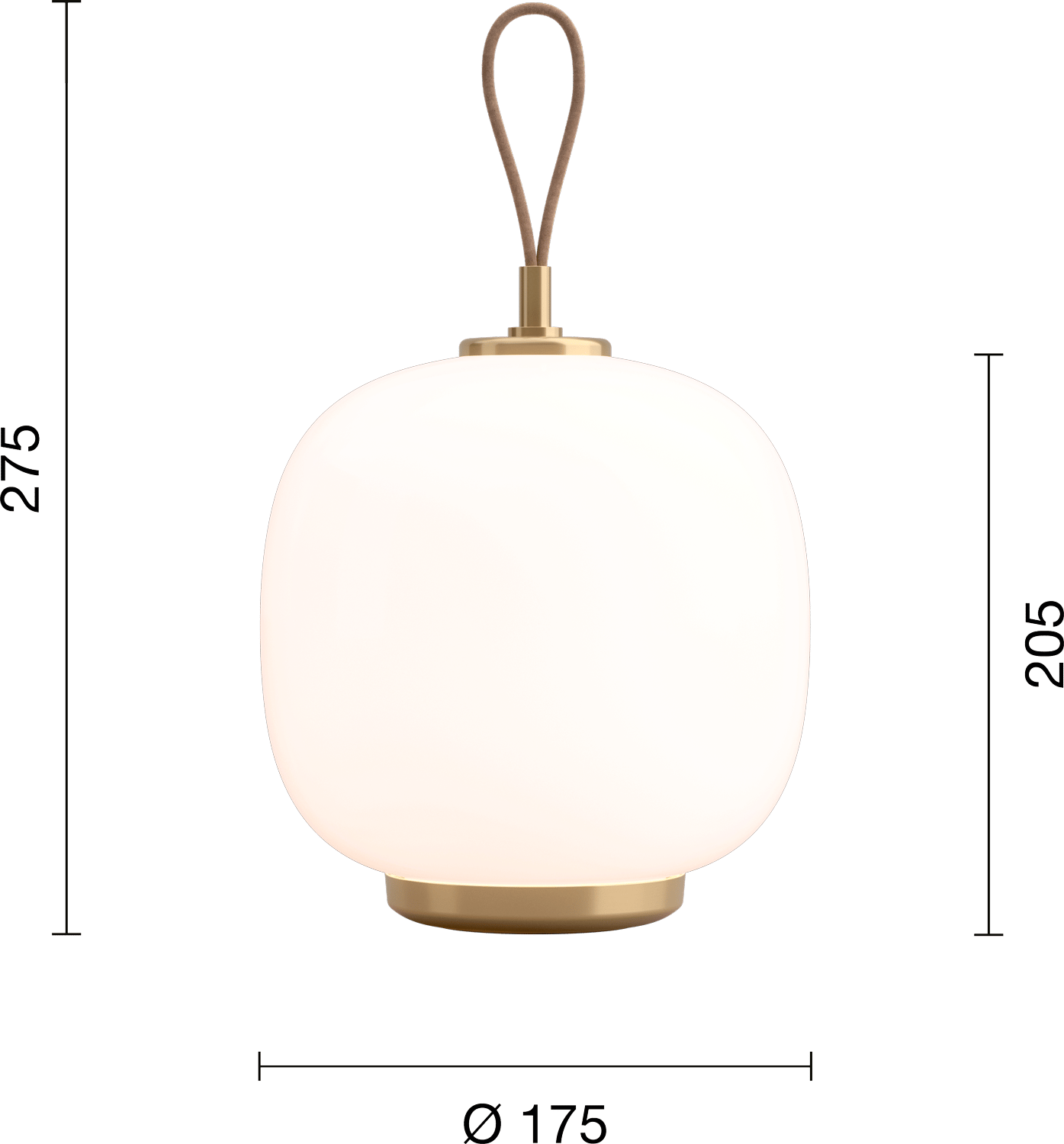 9146627 VL45 RADIOHUS PORTABLE LAMPE PALE ROSE GLASS 6