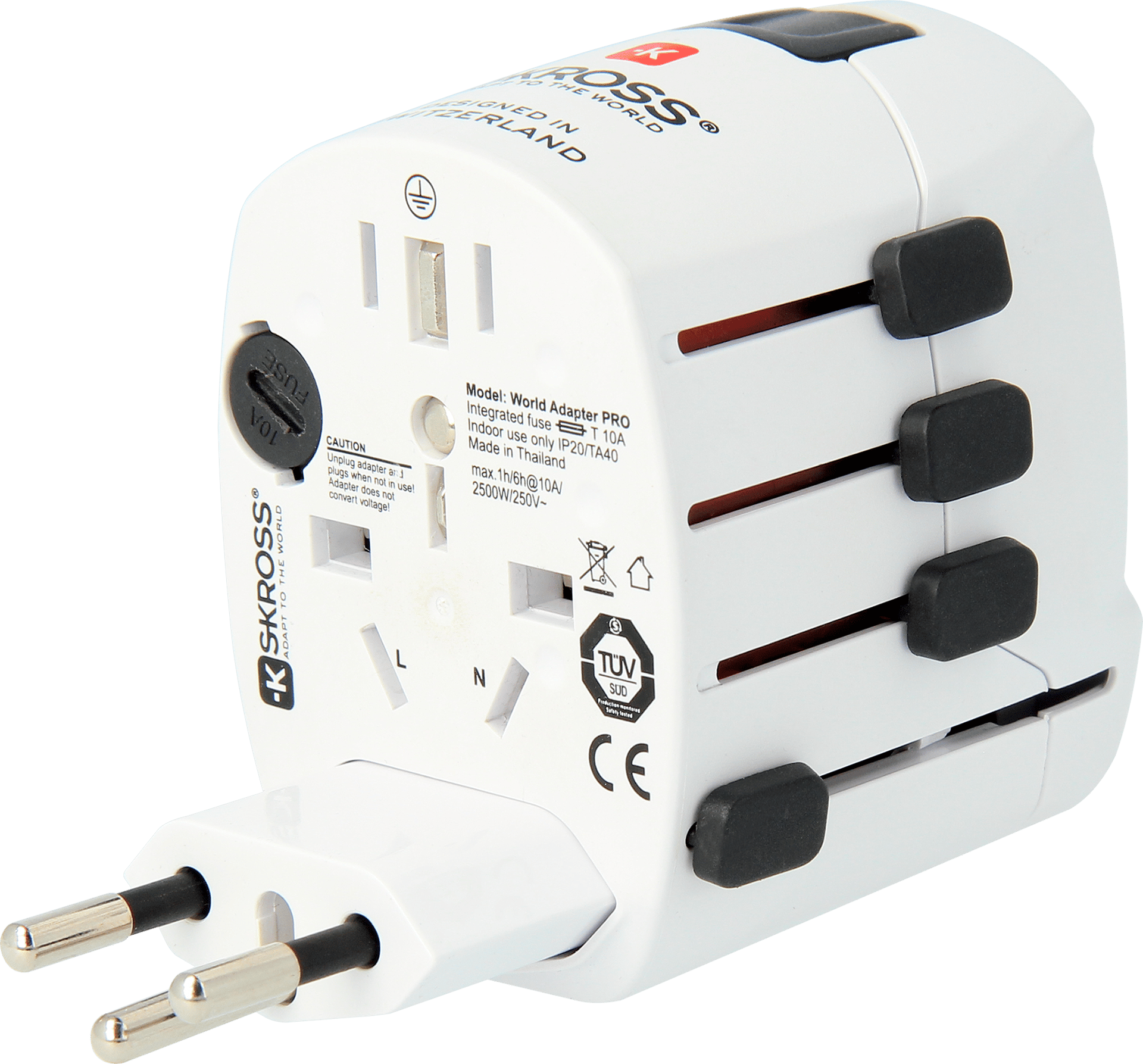 1869786 SKROSS REJSEADAPTER HVID 1
