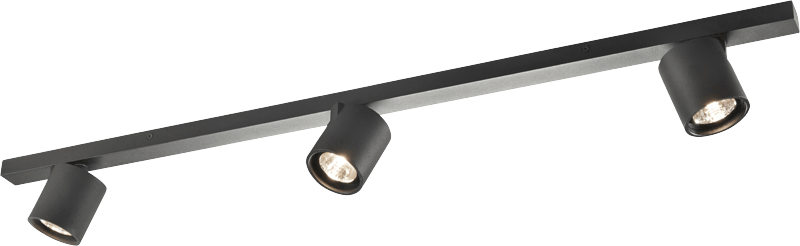 9124314 FOCUS LOFTSKINNE 3 SPOT SORT L90 3X6W LED