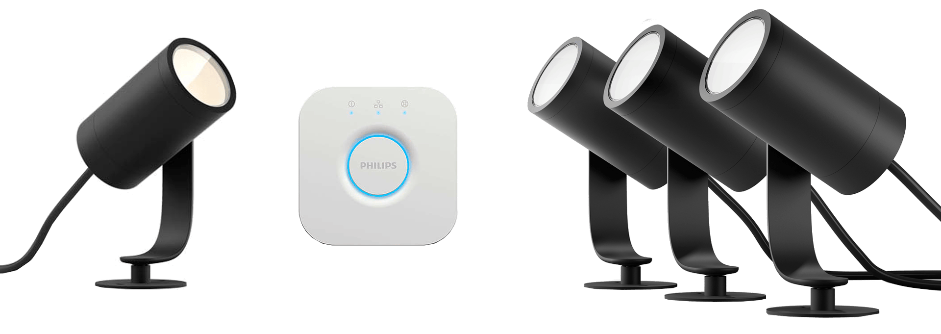 01145 PHILIPS HUE LILY SPOTLAMPE INKL BRIDGE
