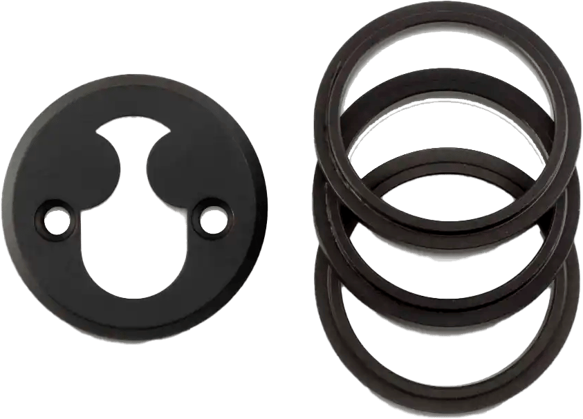 1991527 JASA UNIVERSAL CYLINDERRING 6 21MM ROKOKO NOIR BØRSTET RUSTFRI STÅL