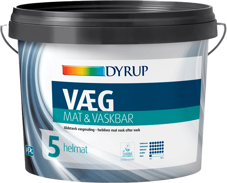 2262947 DYRUP VÆG 05 MAT OG VASKBAR 4,5L