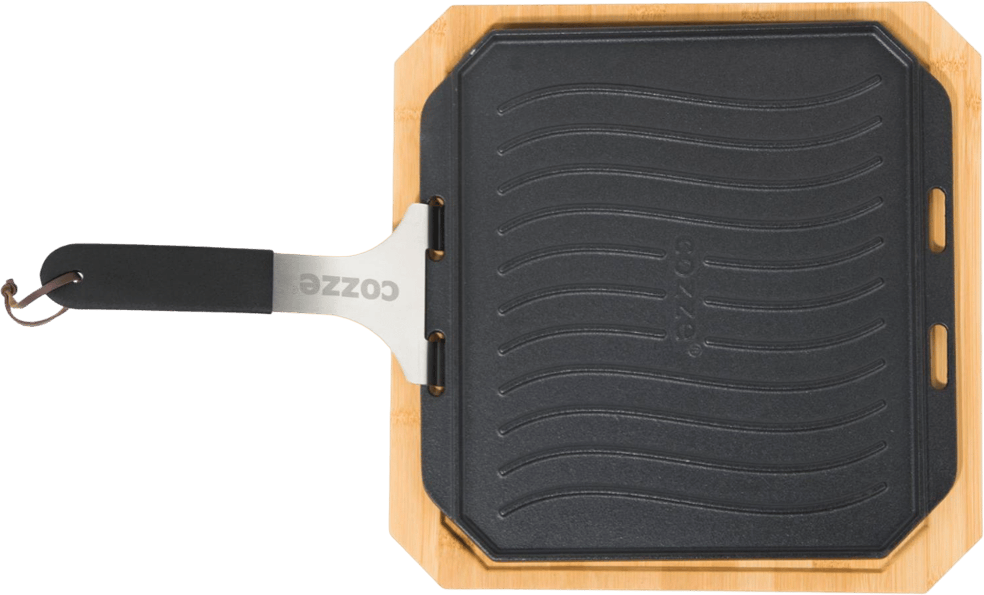 1672080 COZZE STØBEJERNSPANDE VENDBAR 330X330MM NON STICK