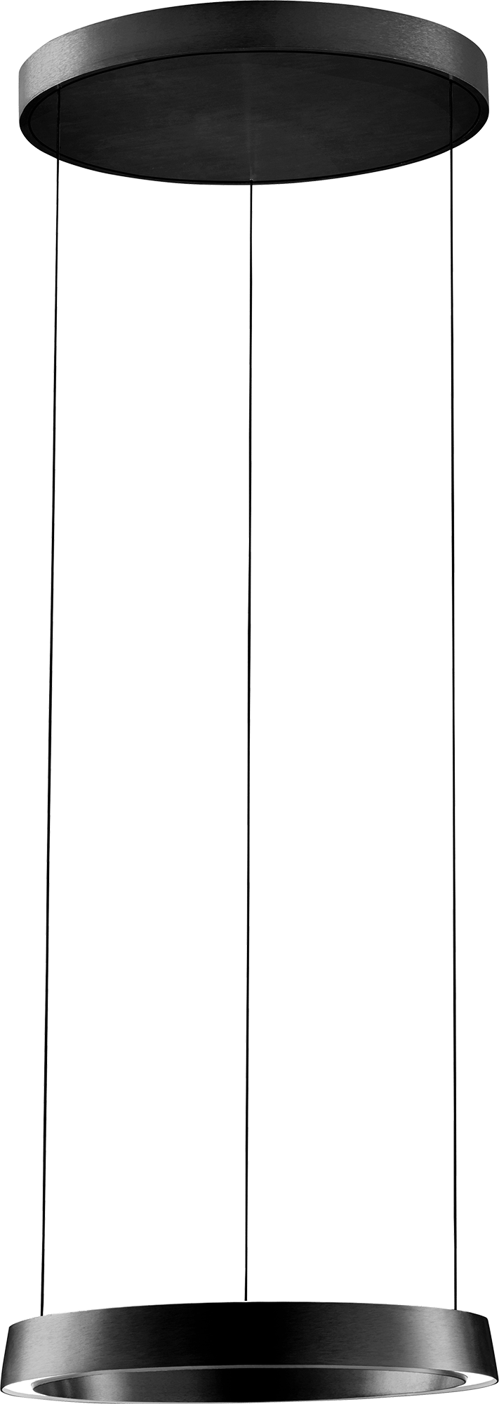 9146816 EDGE ROUND PENDEL Ø500MM CARBON BLACK 12,5W+24,5W LED