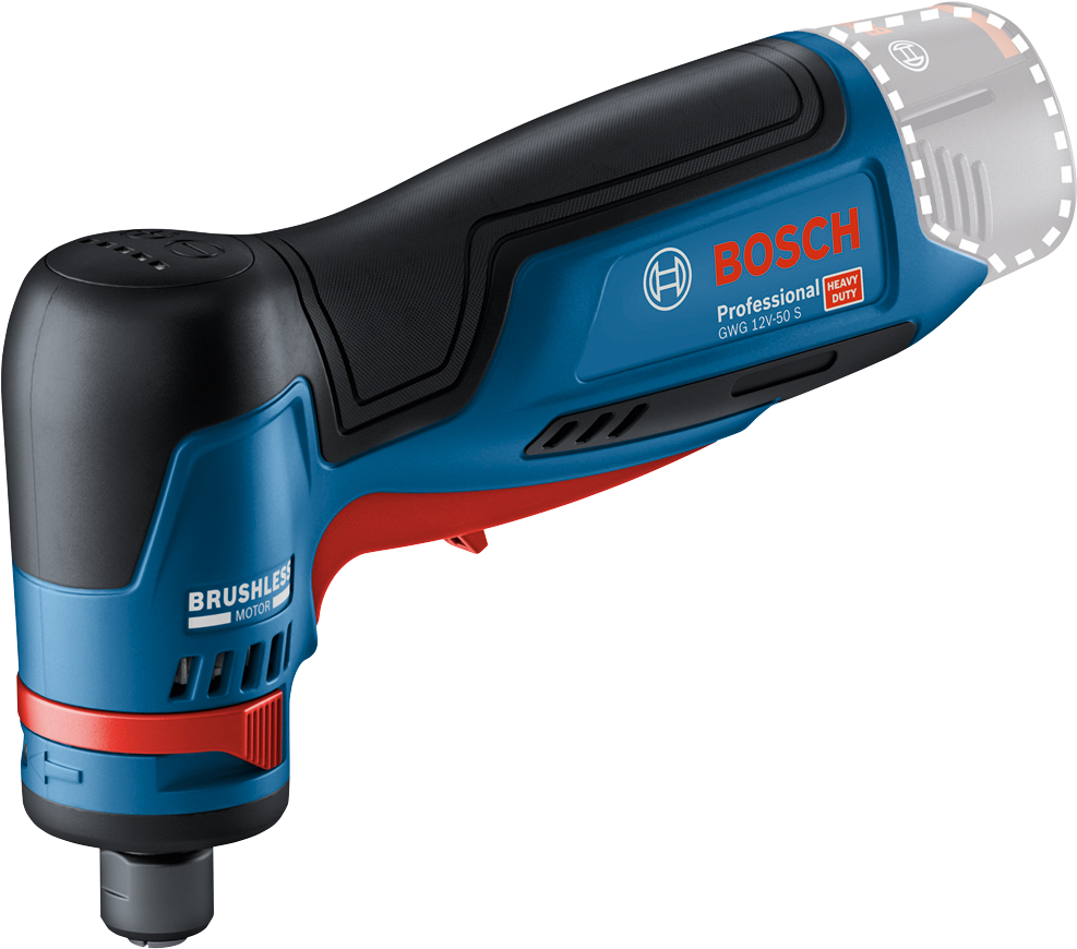 7442725 BOSCH 12V LIGESLIBER VINKLET GWG 12V 50 S UDEN BATTERI OG LADER