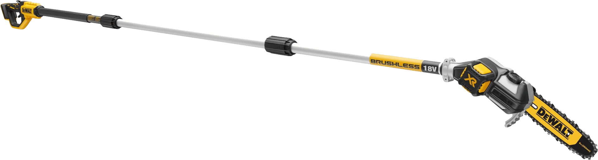 2072412 DEWALT 18V XR KÆDESAV TIL GRENE MED FORLÆNGER LØS ENHED DCMPS567N XJ 2