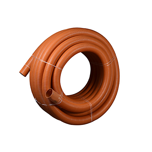 1049584 WAVIN DRÆNRØR UFILT 8092 MM KORRUGEREDE PVC RL A 50 M