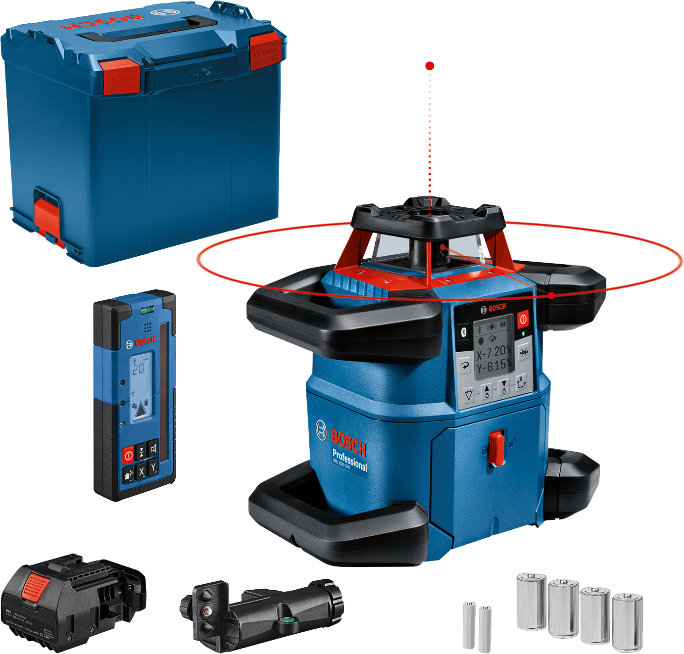7442658 BOSCH ROTATIONSLASER GRL 600 CHV L BOXX