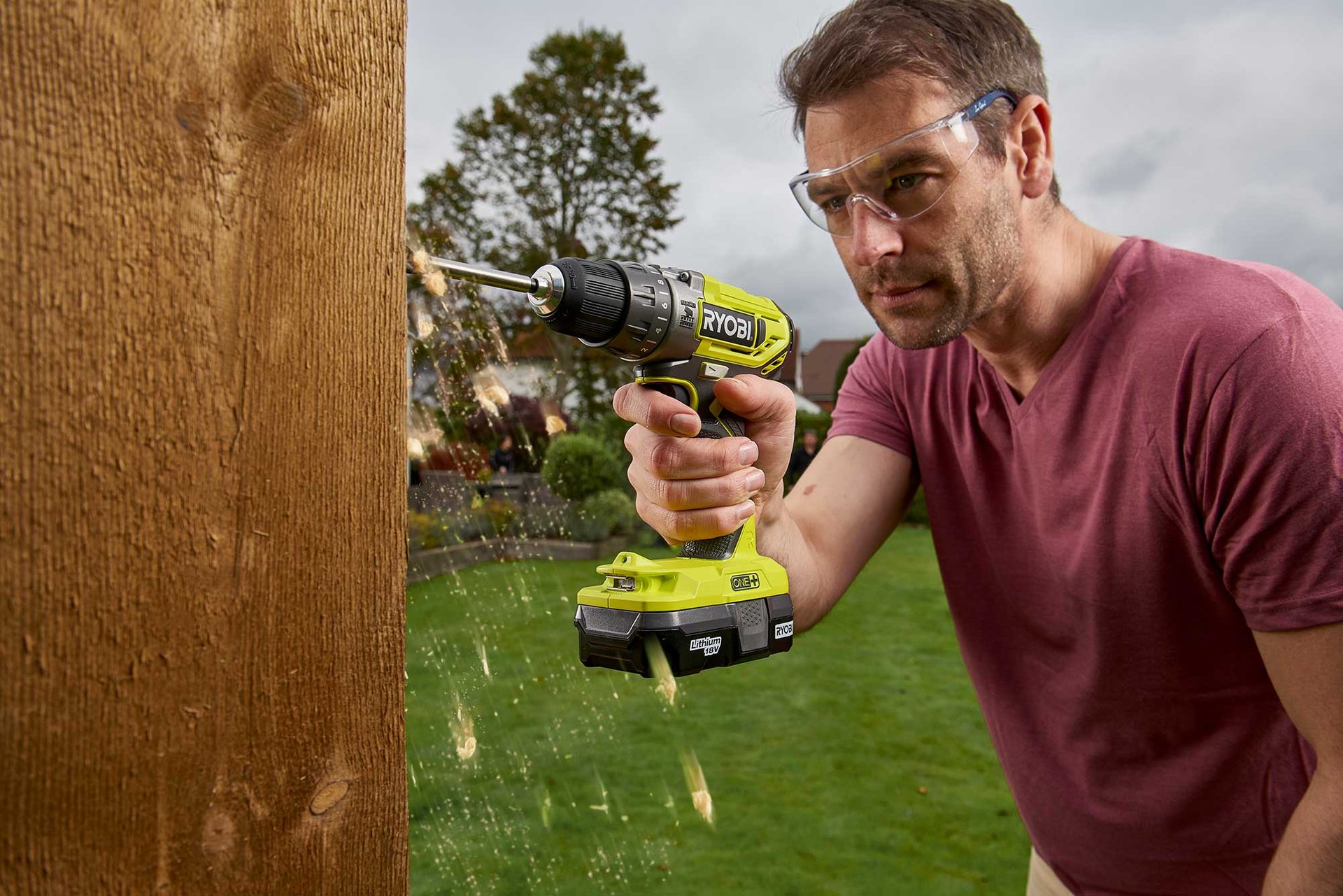 2379230 RYOBI 18V AKKUSLAGBOREMASKINE ONE+ R18PD2 2C15G 2