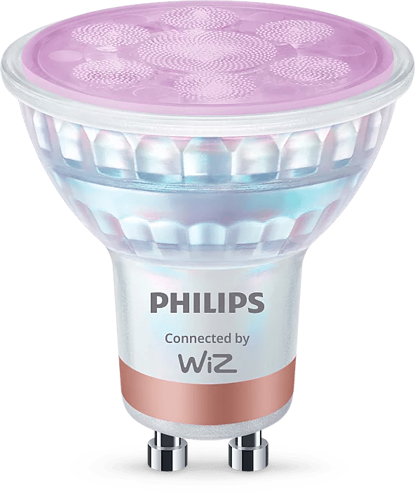 2422304 PHILIPS SMART LED SPOTPÆRE GU10 50W DÆMPBAR COLOR 2 PAK
