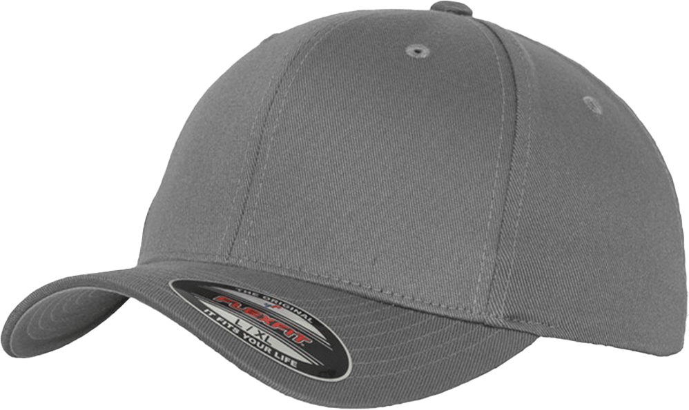 9122336 FLEXFIT FLAT PEAK CAP LYSEGRÅ 1