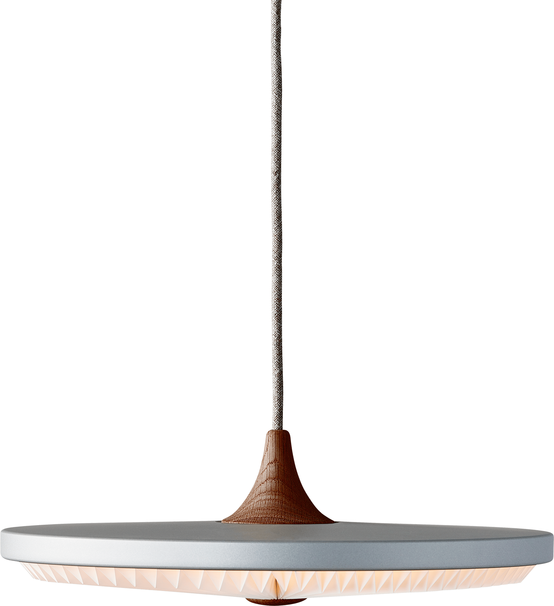 9147044 LE KLINT SOLEIL PENDEL S 35CM SILVER CLOUD RØGET EG PAPIR 1