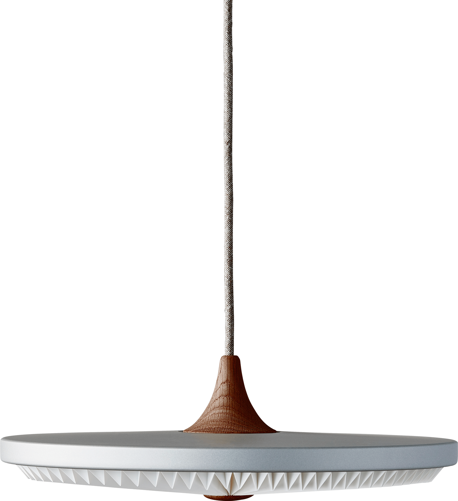 9147044 LE KLINT SOLEIL PENDEL S 35CM SILVER CLOUD RØGET EG PAPIR 2