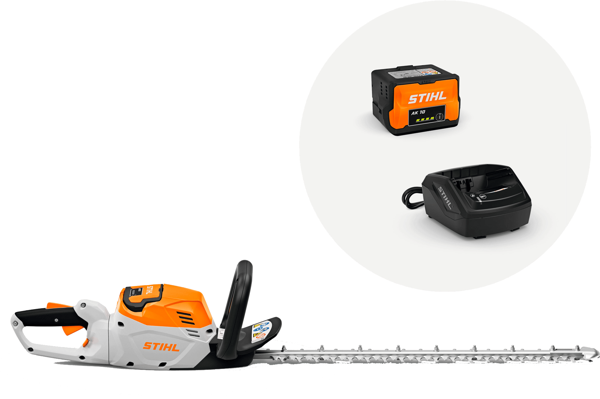 9147052 STIHL BATTERI HÆKKEKLIPPER HSA 60 MED AK 10 BATTERI OG AL 10 LADER