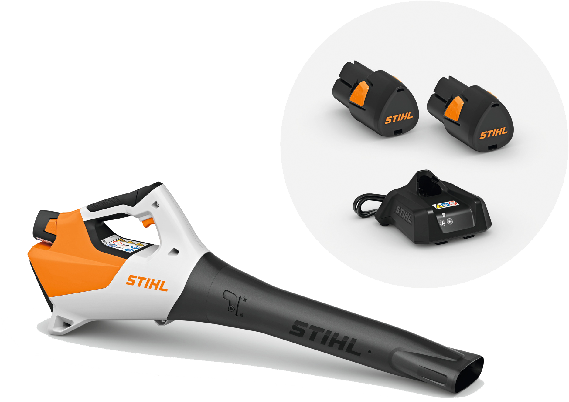 9147048 STIHL BATTERI LØVBLÆSER BGA 30 MED 2 X AS 2 BATTERI OG AL 1 LADER