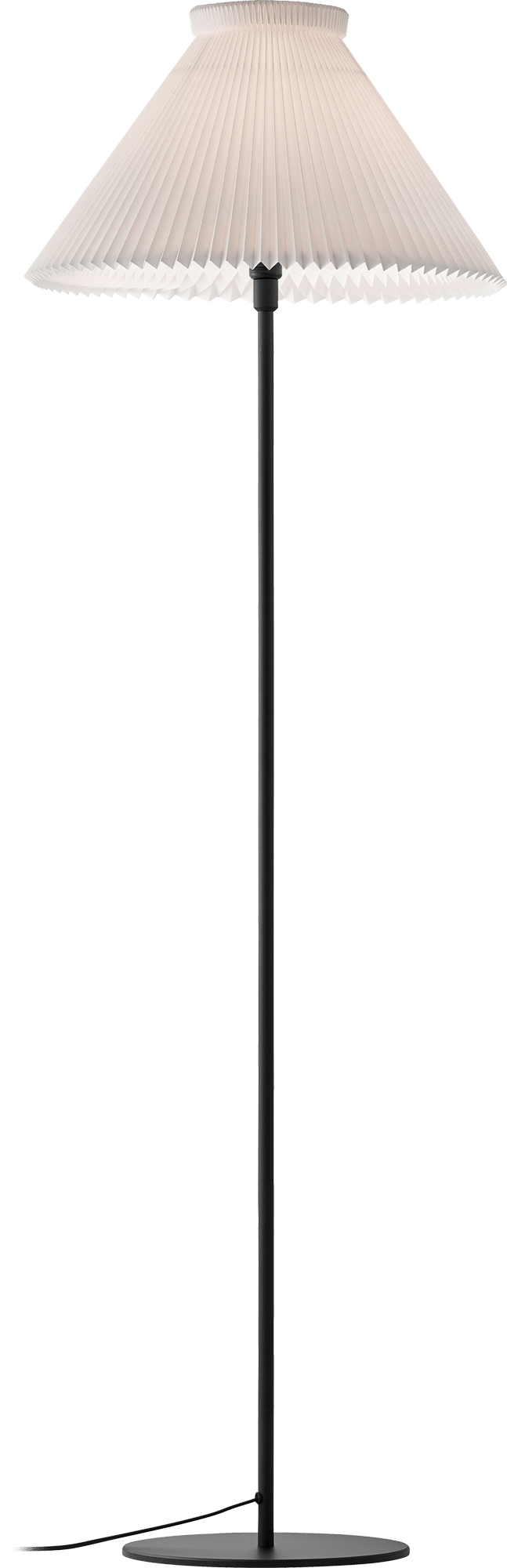 9147075 LE KLINT LK334H GULVLAMPE SORT HVIDT PAPIR 1
