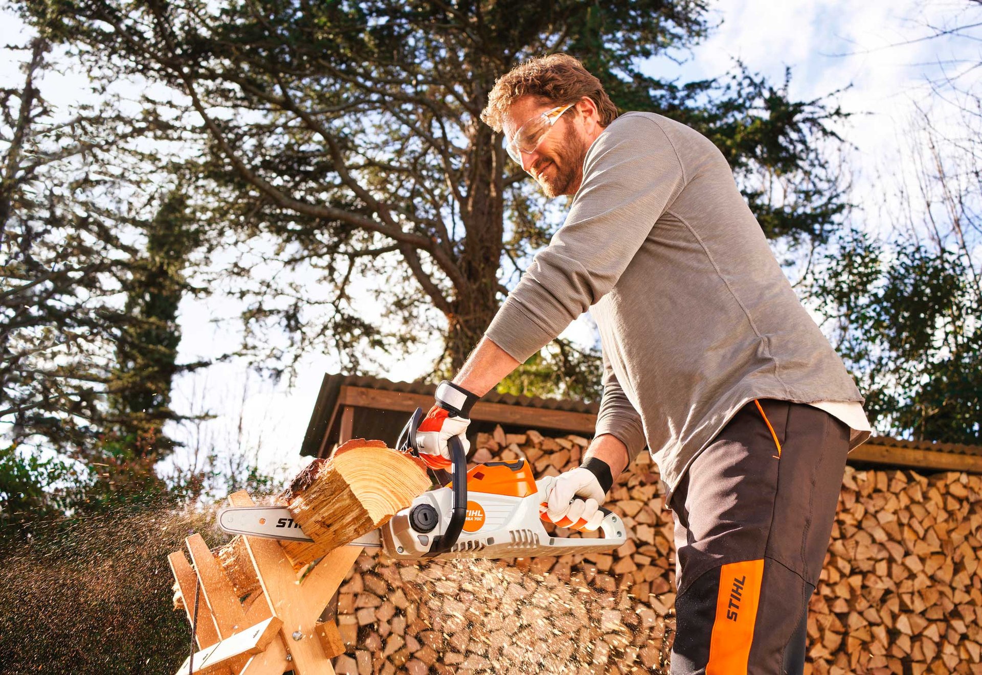 9147055 STIHL BATTERI MOTORSAV MSA 70 C B MED AK 30 BATTERI OG AL 101 LADER 4