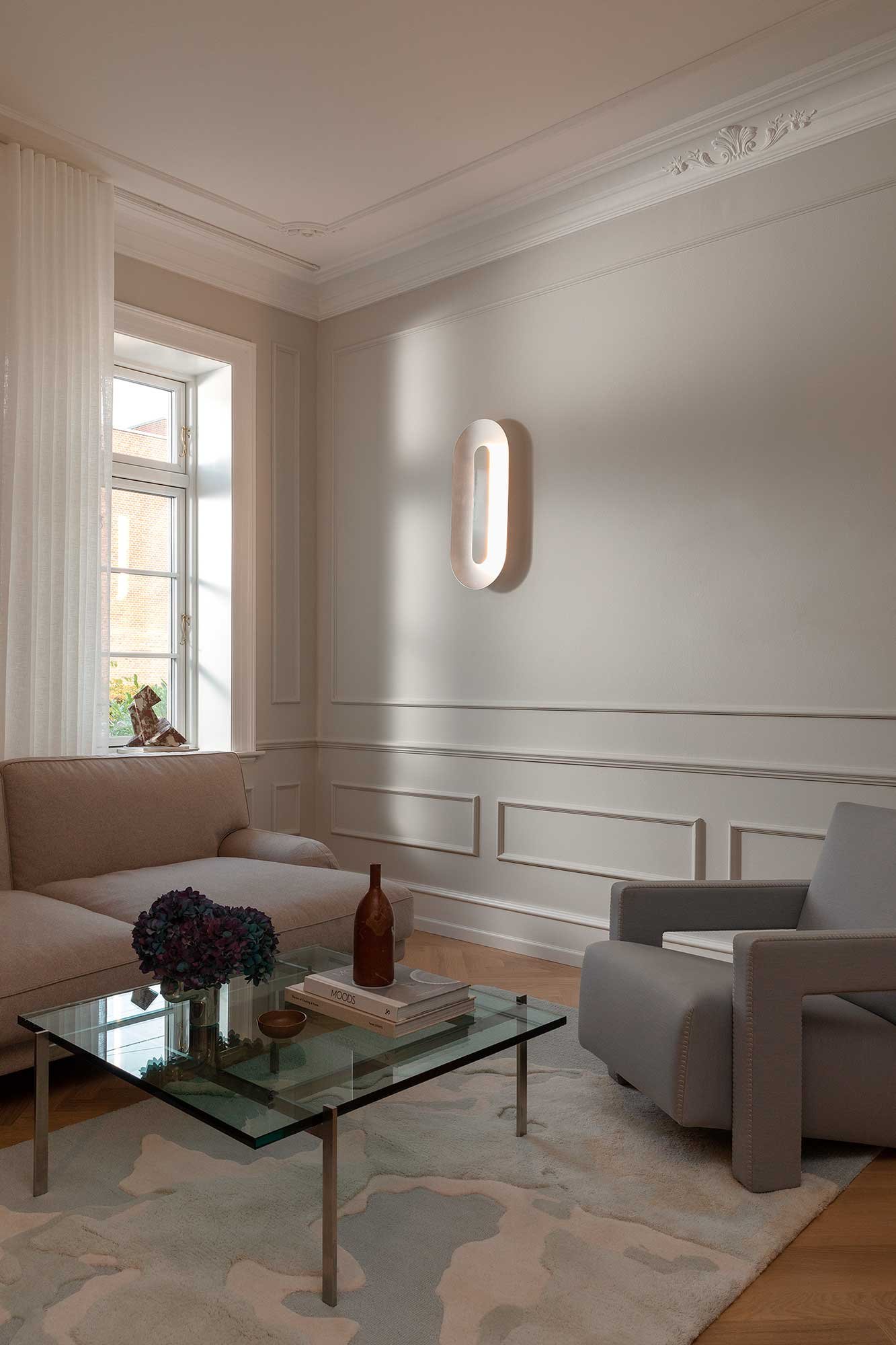 9147002 NUURA SASI LARGE VÆG LOFTLAMPE SILVER 3