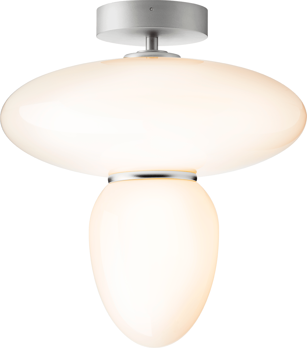 9146997 NUURA RIZZATTO 42 LOFTLAMPE SATIN SILVER OPAL 2