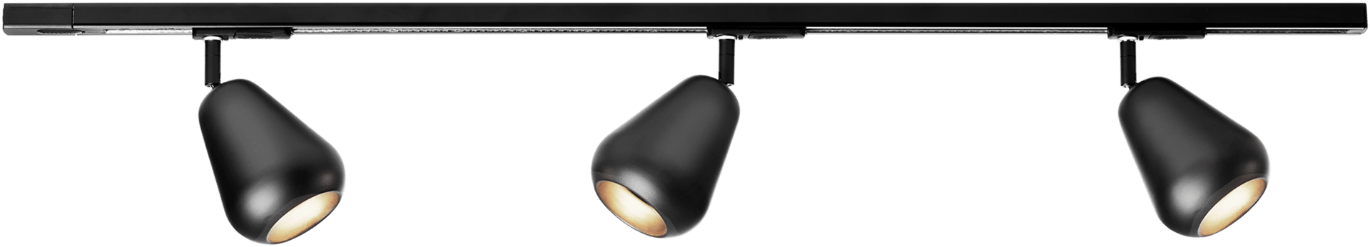 9146889 NUURA ANOLI 3 SPOT TRACK MED SKINNE SORT SORT