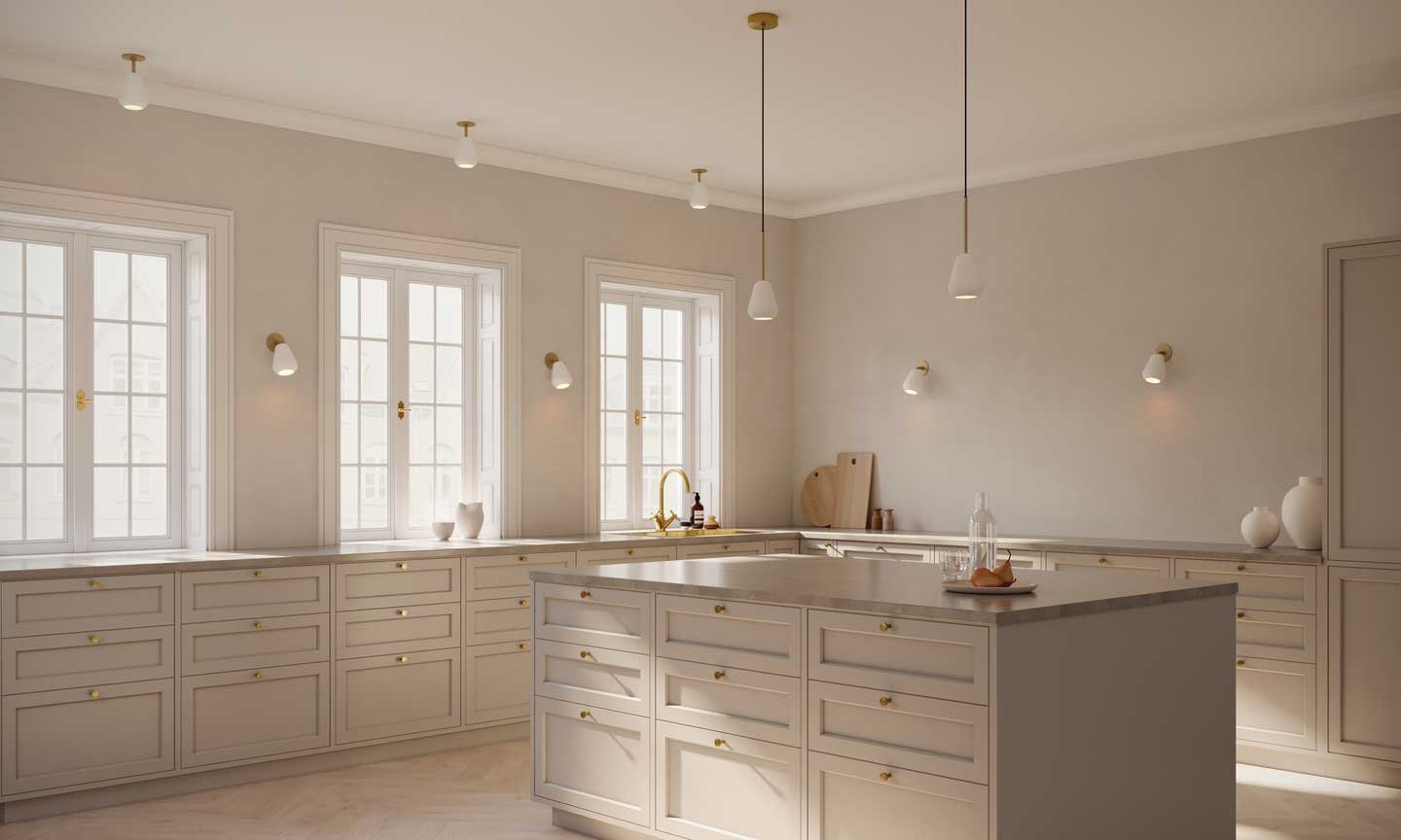 9146884 NUURA ANOLI SPOT RECESSED INDBYGNINGSSPOT TIL VÆG LOFT NORDIC GOLD HVID 4