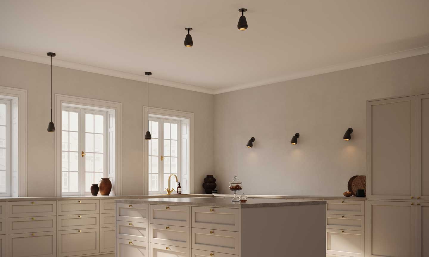 9146885 NUURA ANOLI SPOT RECESSED INDBYGNINGSSPOT TIL VÆG LOFT SORT SORT 3