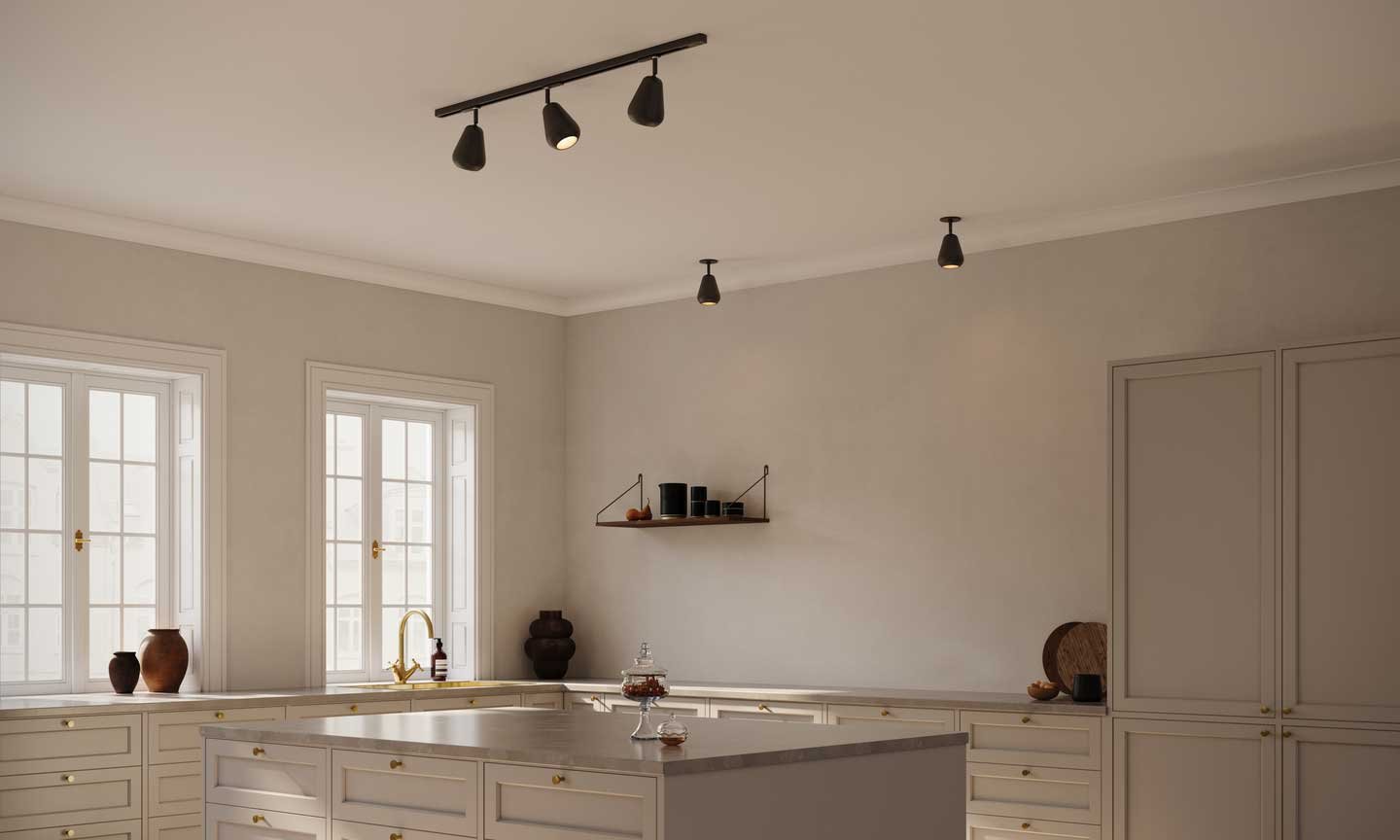 9146885 NUURA ANOLI SPOT RECESSED INDBYGNINGSSPOT TIL VÆG LOFT SORT SORT 4