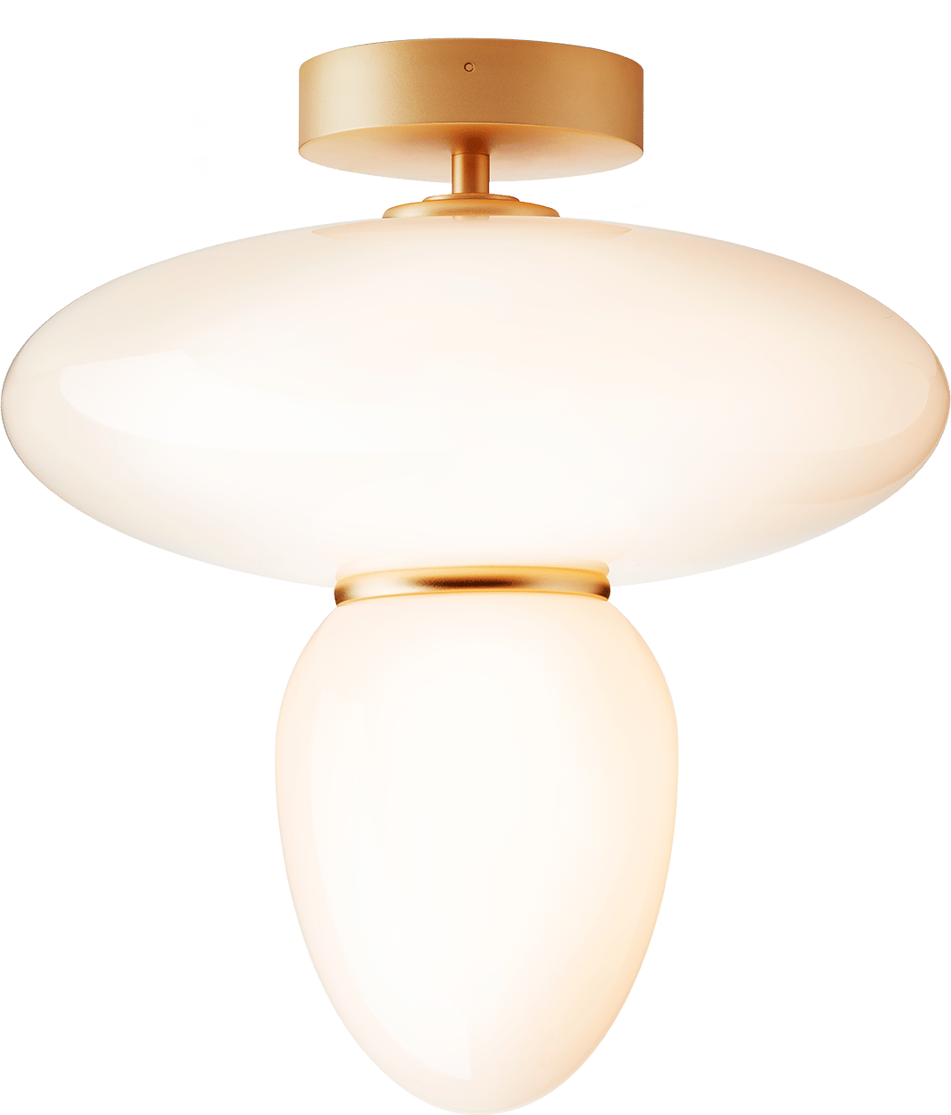 9146996 NUURA RIZZATTO 42 LOFTLAMPE SATIN MESSING OPAL 2