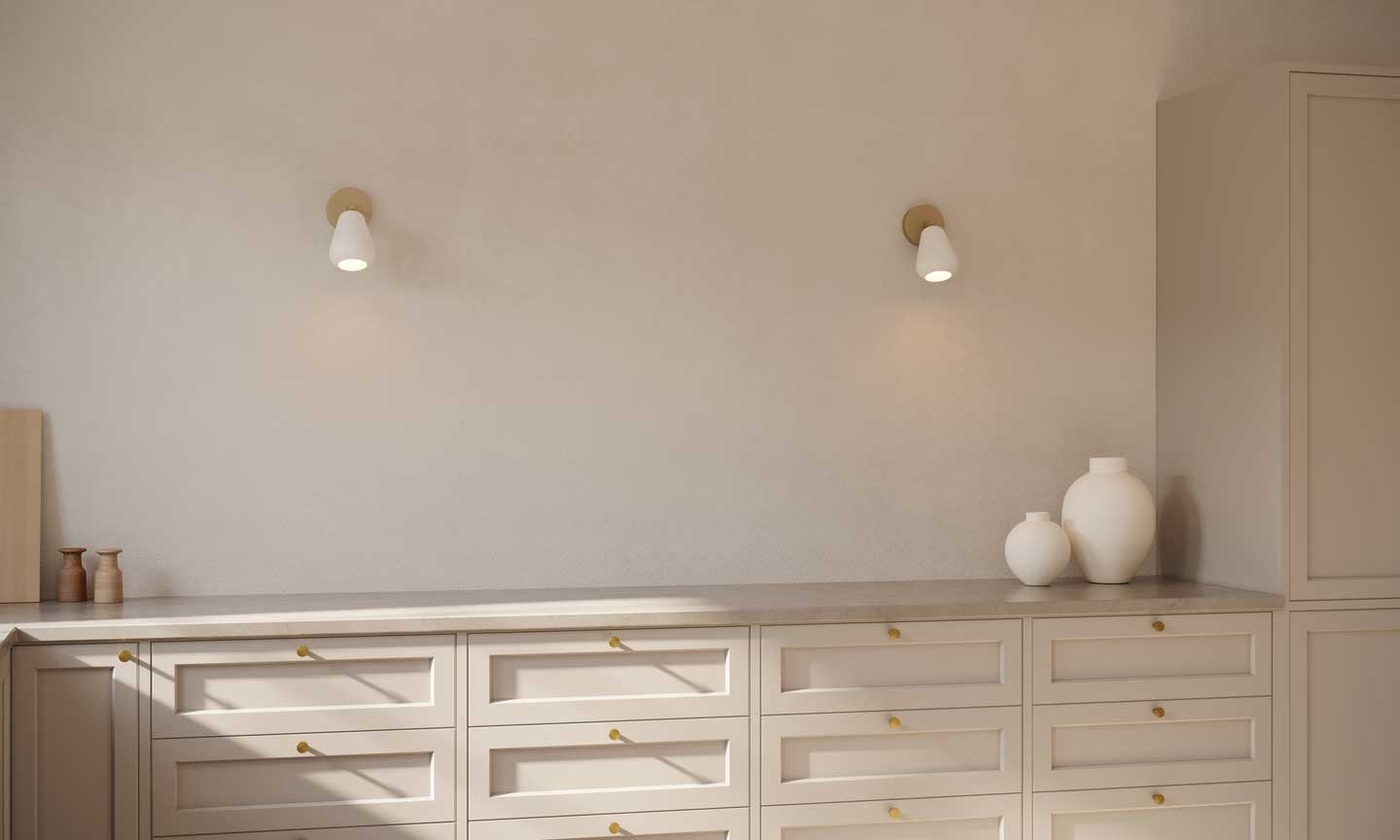 9146882 NUURA ANOLI SPOT SURFACE TIL VÆG LOFT NORDIC GOLD HVID 4