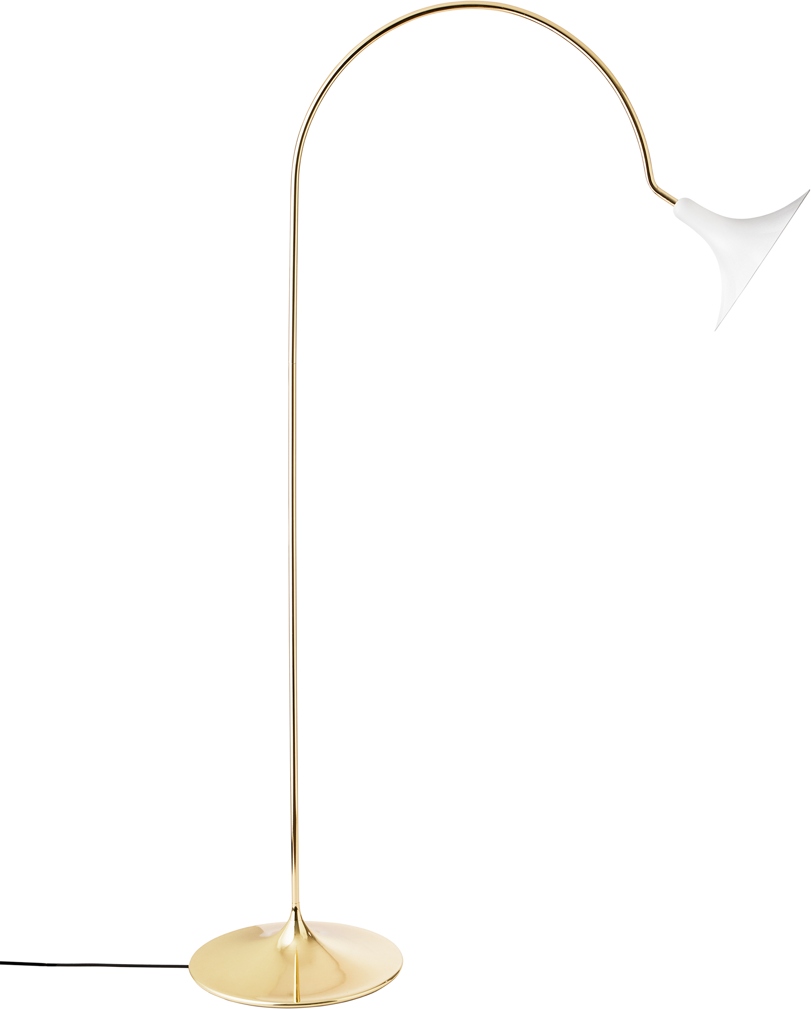 9147005 NUURA PETALII GULVLAMPE HVID POLERET MESSING
