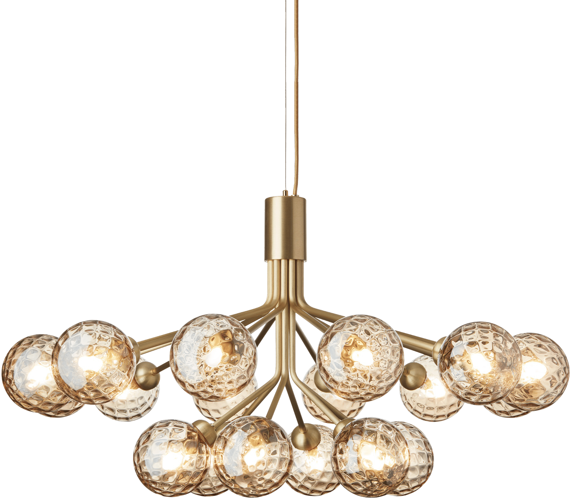 9146962 NUURA APIALES 18 LYSEKRONE BØRSTET MESSING GOLD 1