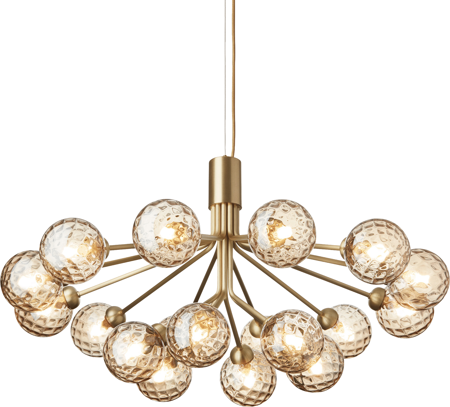 9146962 NUURA APIALES 18 LYSEKRONE BØRSTET MESSING GOLD