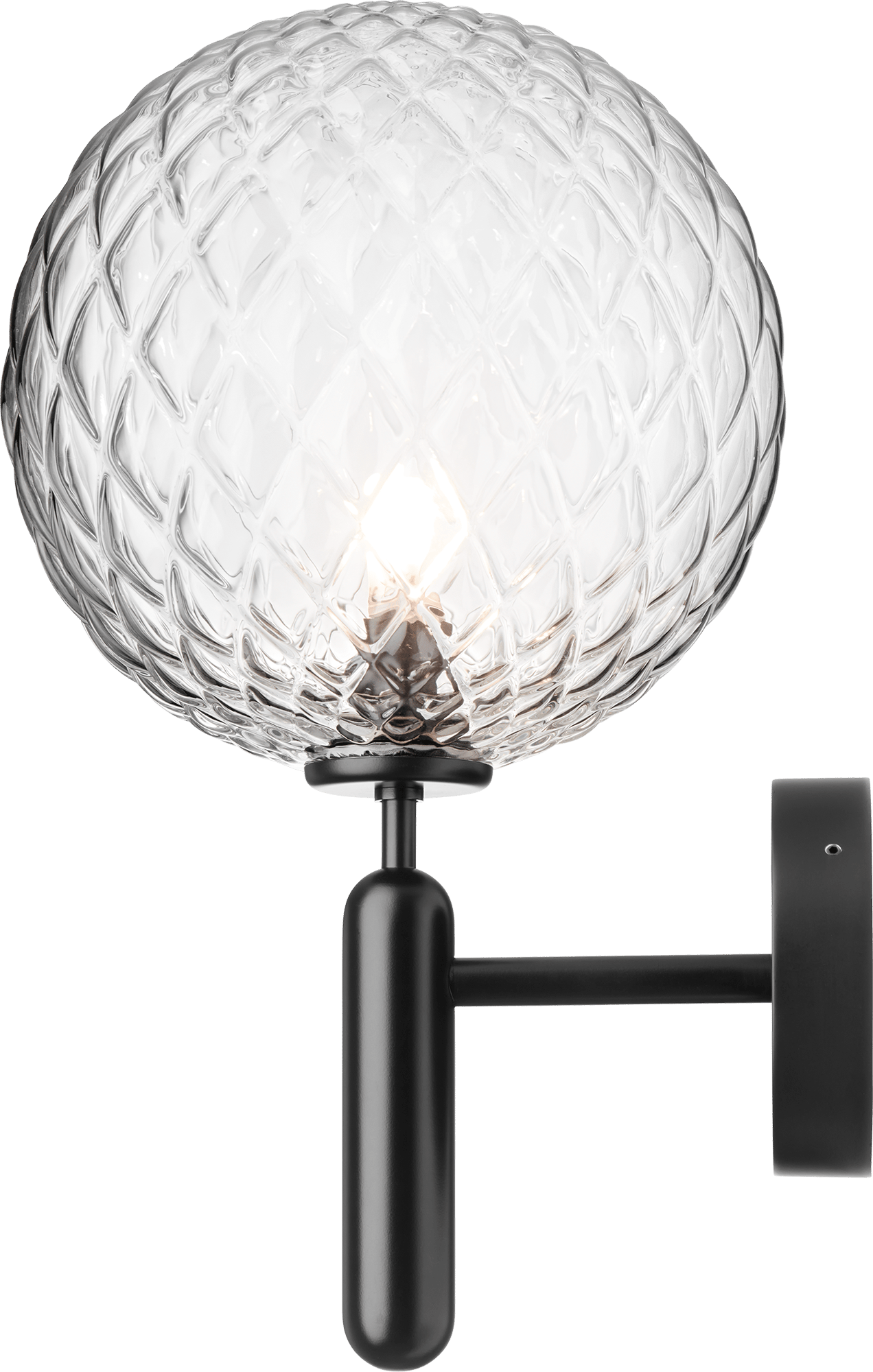 9146923 NUURA MIIRA VÆGLAMPE OUTDOOR SORT OPTIC CLEAR