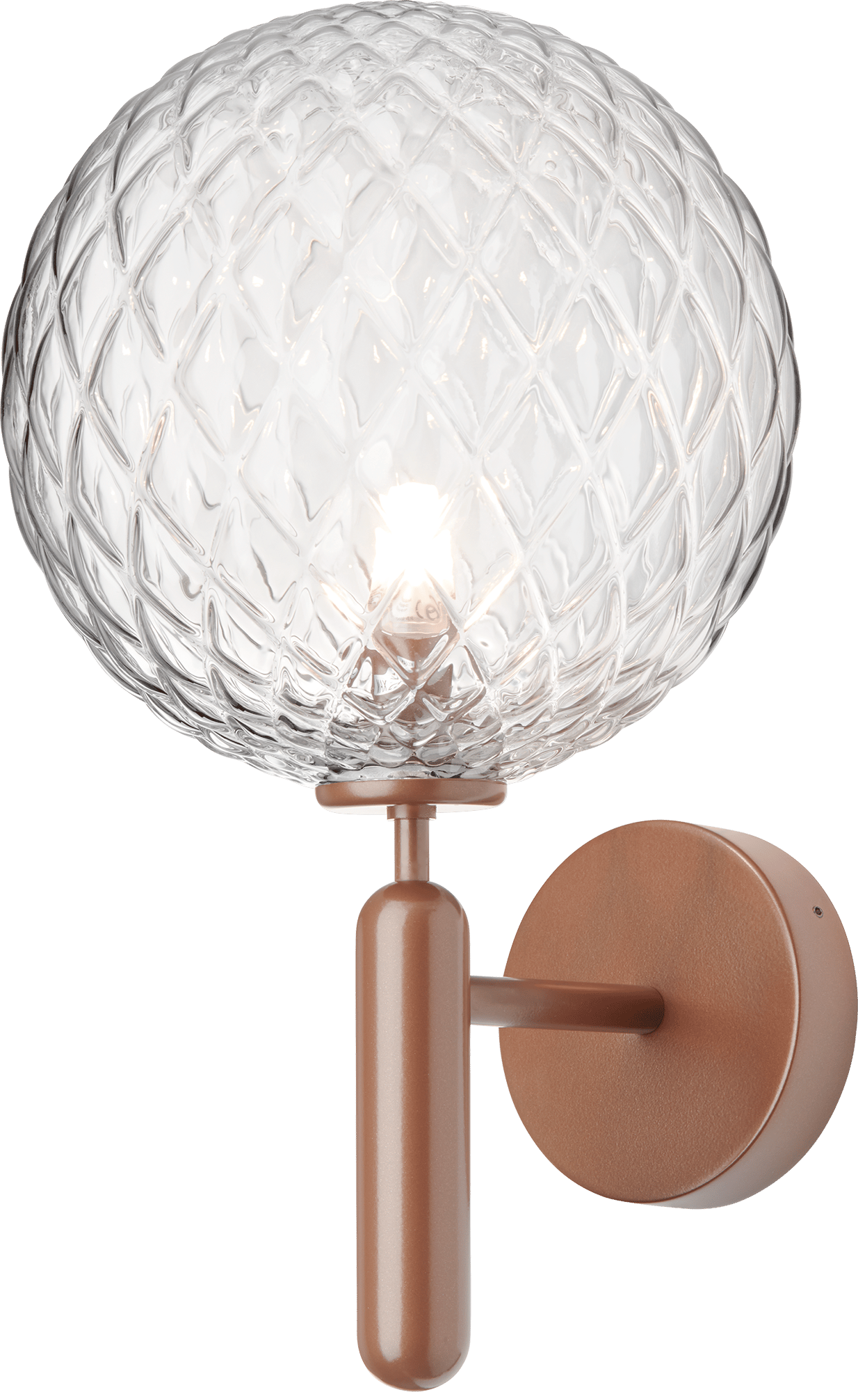 9146925 NUURA MIIRA VÆGLAMPE OUTDOOR DARK BRONZE OPTIC CLEAR