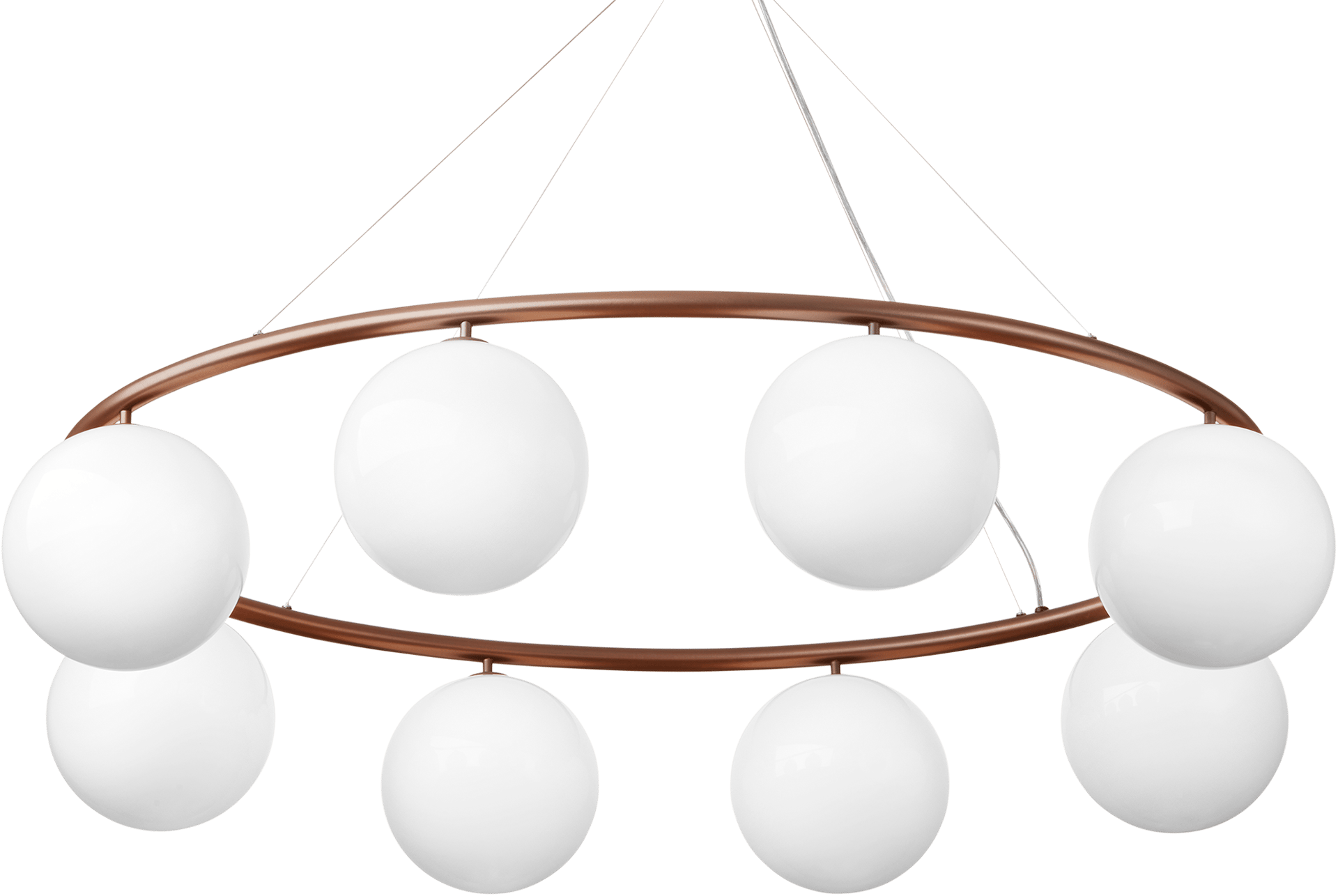 9147015 NUURA MIIRA 8 OVAL LYSEKRONE DARK BRONZE OPAL