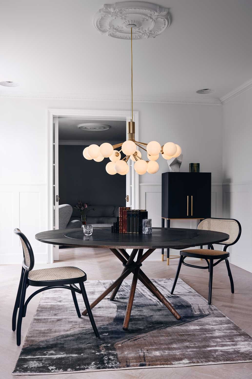 9146963 NUURA APIALES 18 LYSEKRONE BØRSTET MESSING OPAL 7