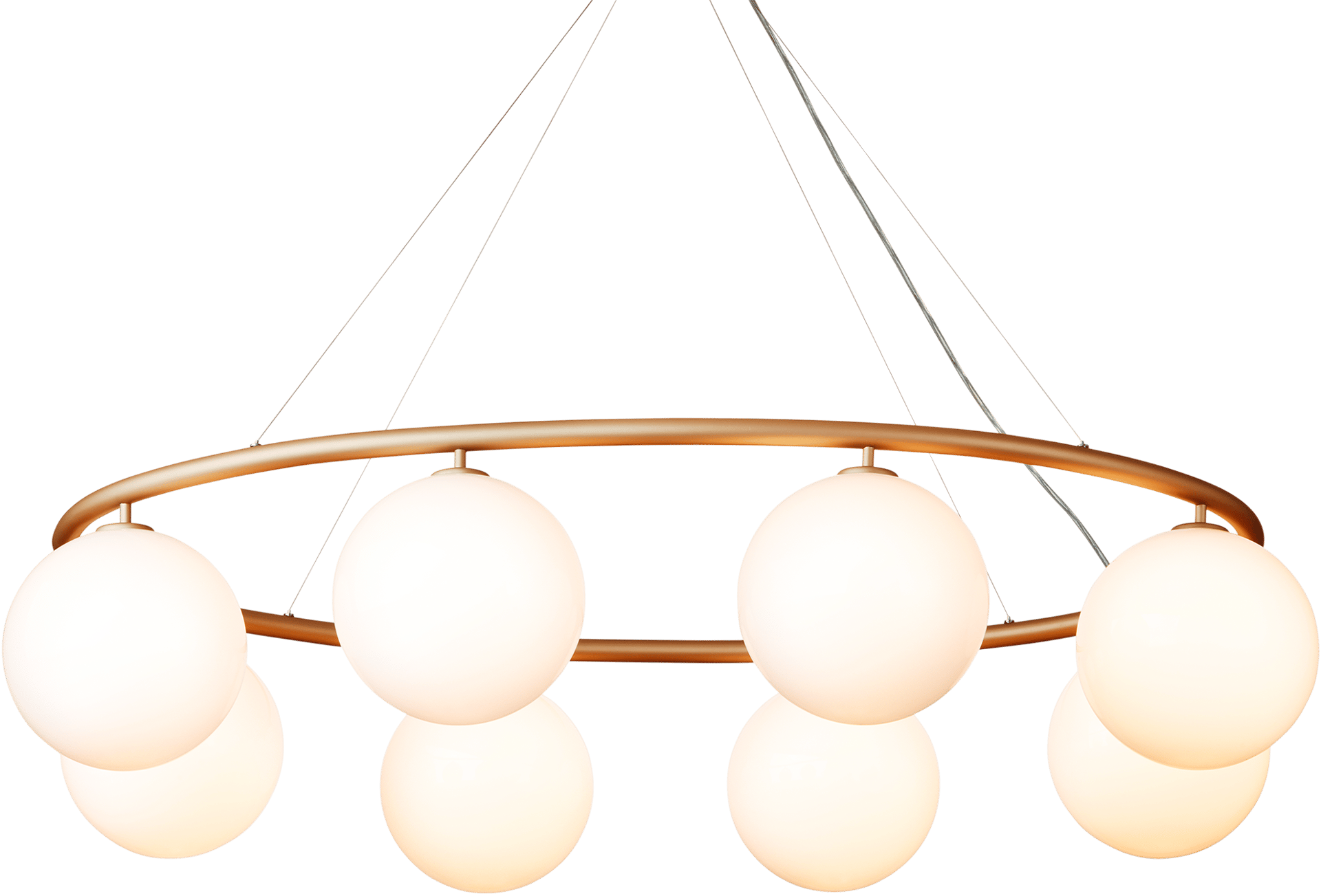 9147013 NUURA MIIRA 8 OVAL LYSEKRONE MESSING OPAL 2